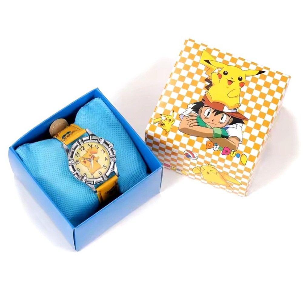 Pokemon Pikachu Watch For Boys Girls Kids Toys Novelty Wristwatch + Gift Box