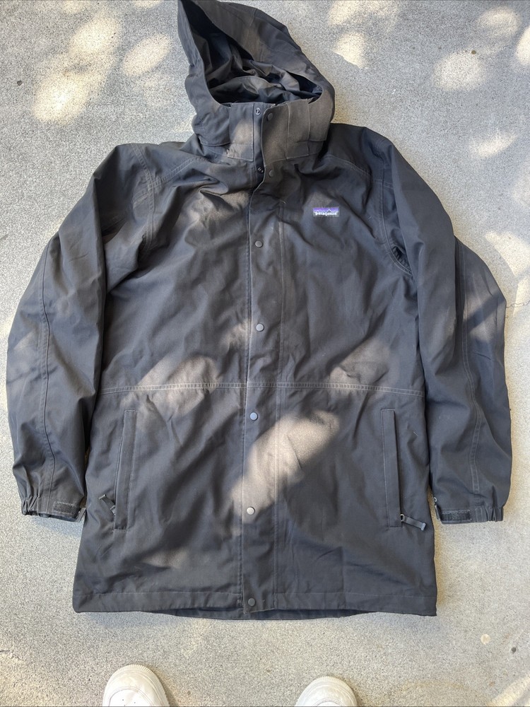 Patagonia H2 NO Tres 3-in-1 Jacket Men's Size M  Black Shell Parka Down Liner