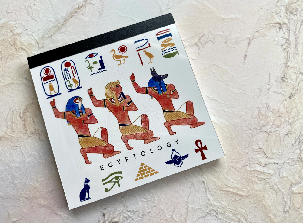 GreenFlash Egyptology Study Notepad 4x3.5 Inches for Stationery Lovers
