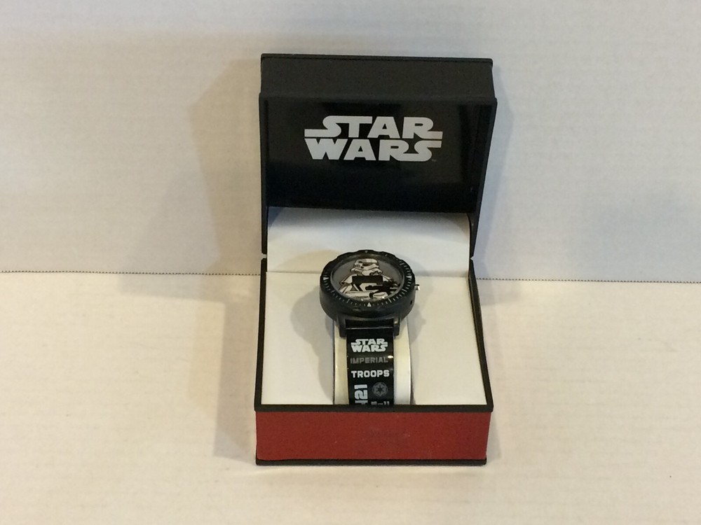 2015 Accutime Star Wars Classic Stormtrooper Digital Watch - Black STM3482
