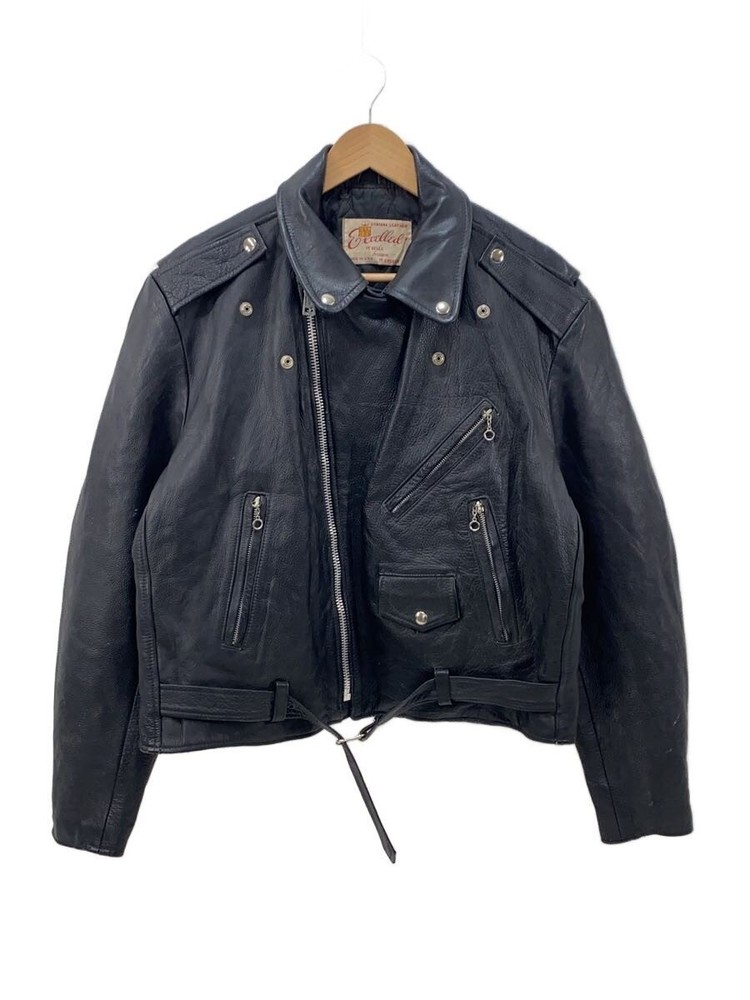 Excelled Double Riders Jacket/46/Leather/Blk 7734