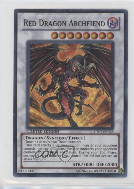 2010 Yu-Gi-Oh! Red Dragon Archfiend CT07-EN025 Series 7 0l4h Card