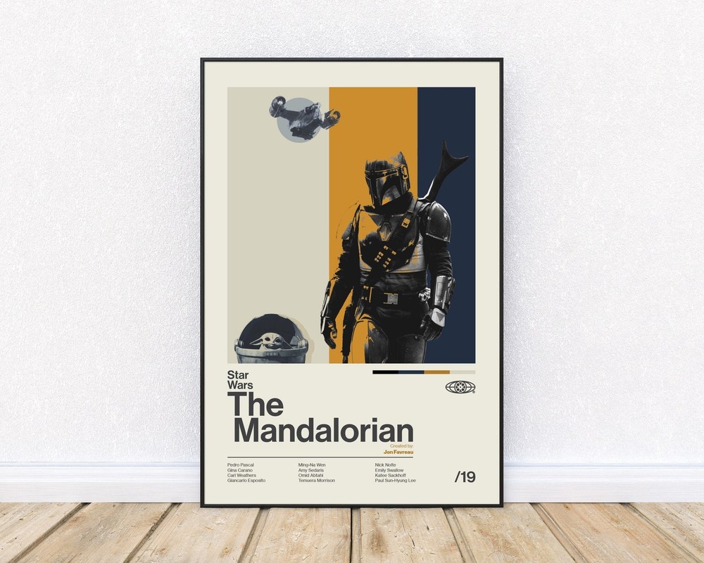 Star Wars The Mandalorian Inspired Unframed Poster