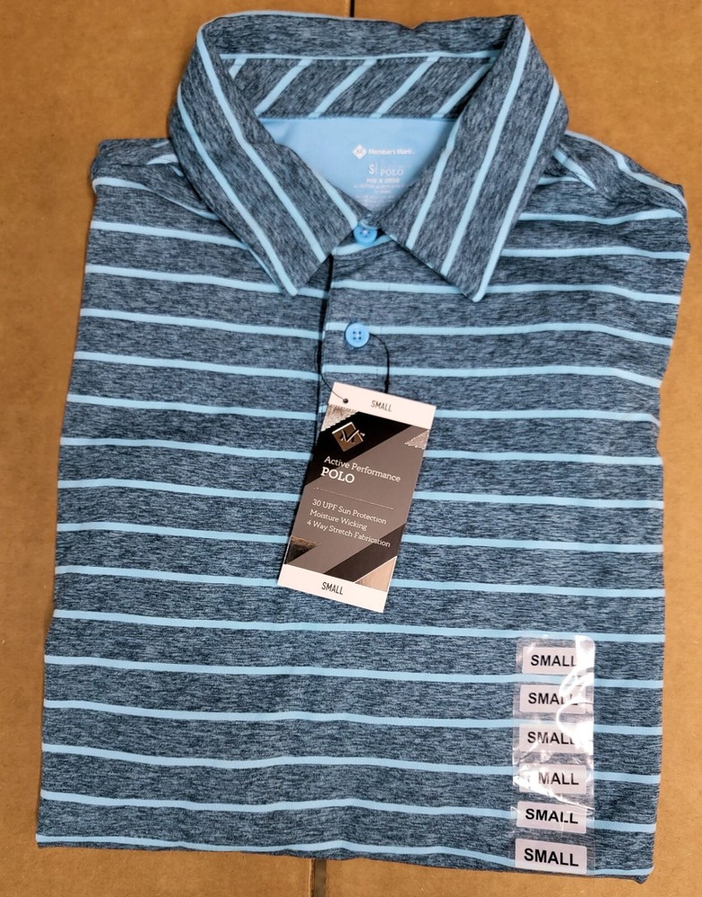 Members Mark Lightweight Cotton Pique Polo Shirt for Men Classic Fit-image