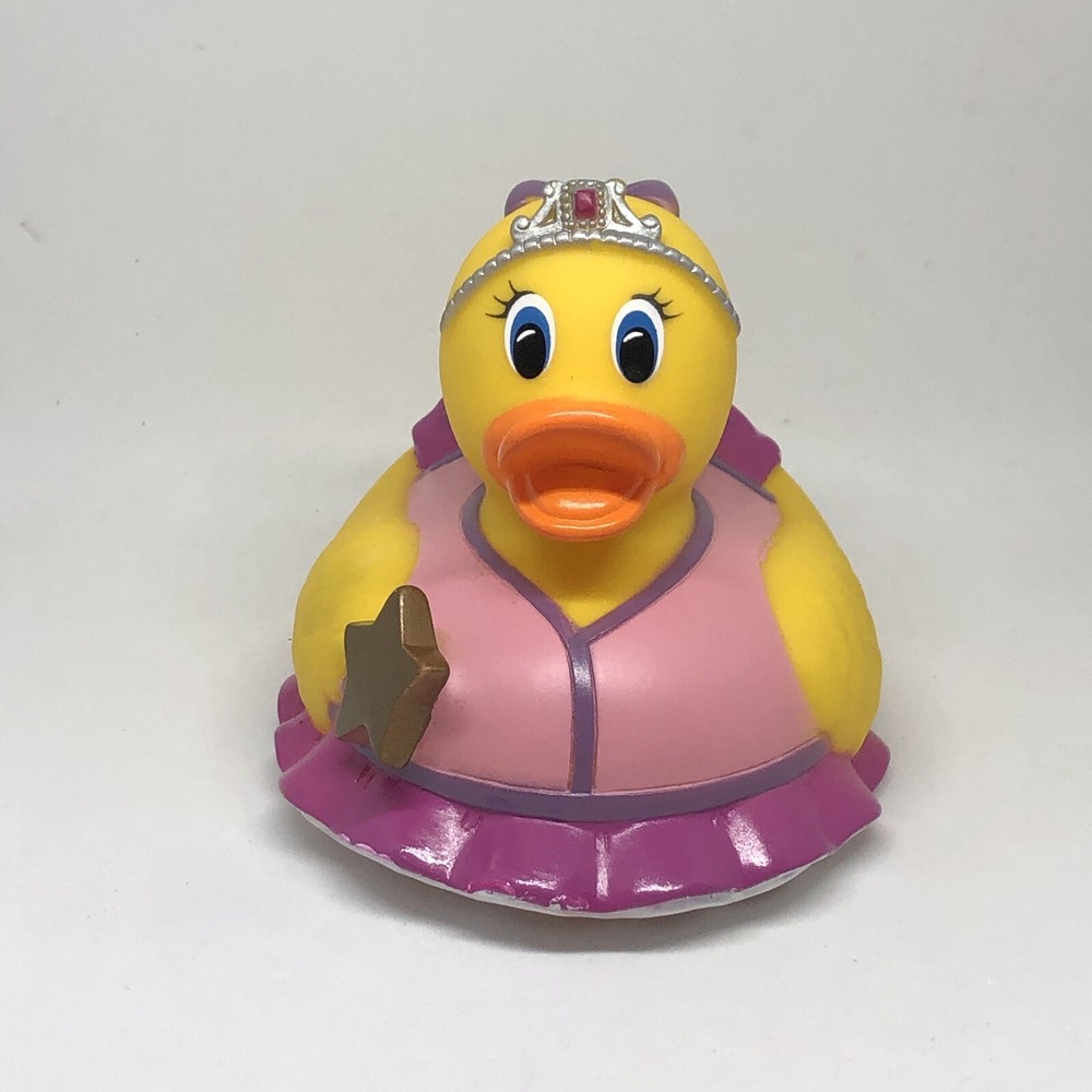Munchkin 2005 Hot Rubber Duck 4 Inch Ducky Princess Ballerina Bath Pool Jeep Toy