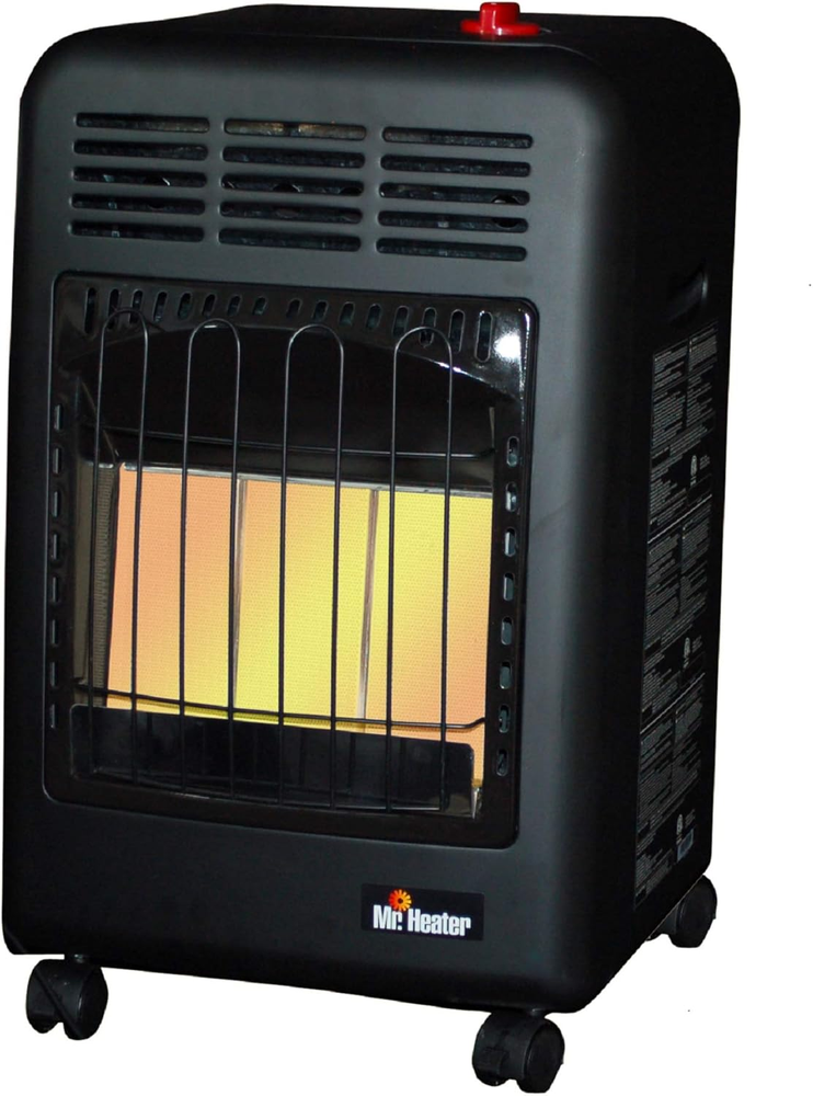 Black MH18CH Radiant Cabinet LP Heater for Cozy Warmth
