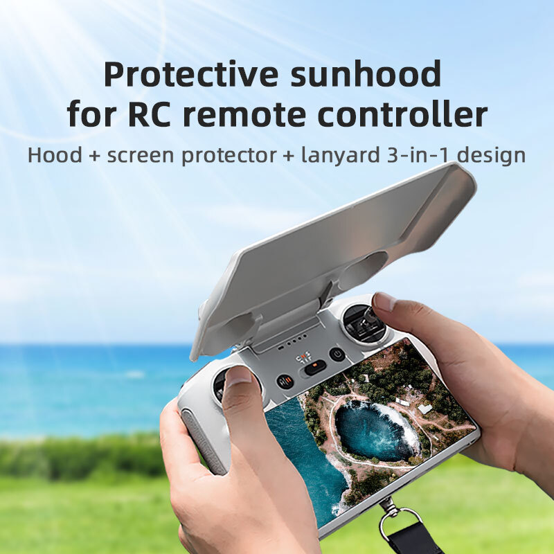 DJI Mini 3 Pro RC Remote Cover with Sun Hood and Screen Protector  
