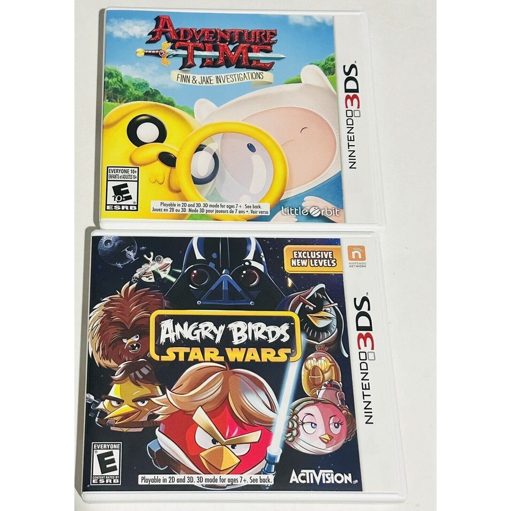 Angry Birds: Star Wars + Adventure Time Set Nintendo 3DS - Fun Gaming Bundle