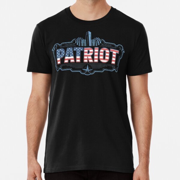 Text 'Patriot' USA flag Premium Political 2025 Made in USA T-Shirt S-5XL