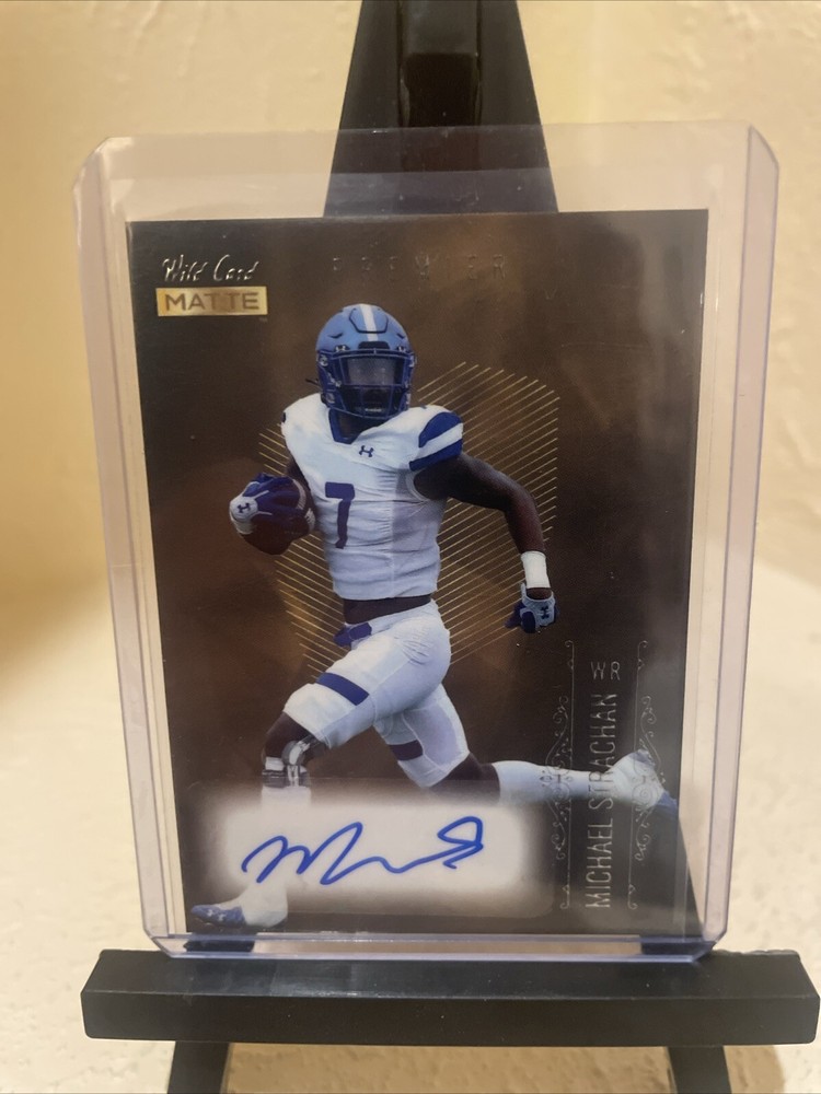 2021 Wild Card NFL Matte Premier Auto RC Michael Strachan #MB-A
