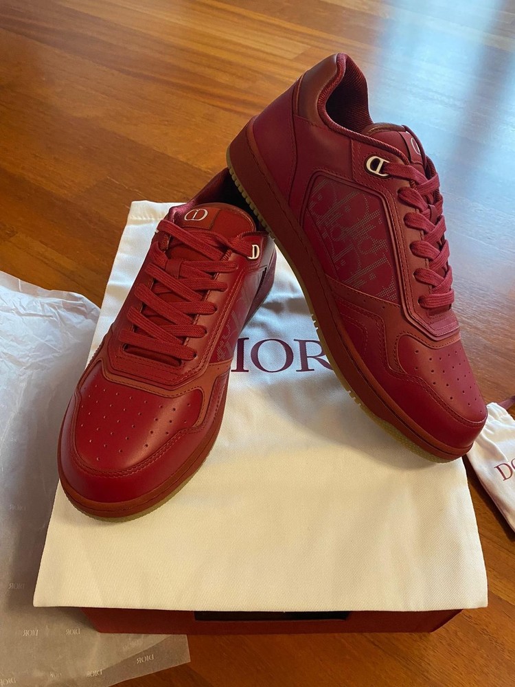 Dior B27 Low Worldwide Red Sneakers - Size 42 - Rare & New!