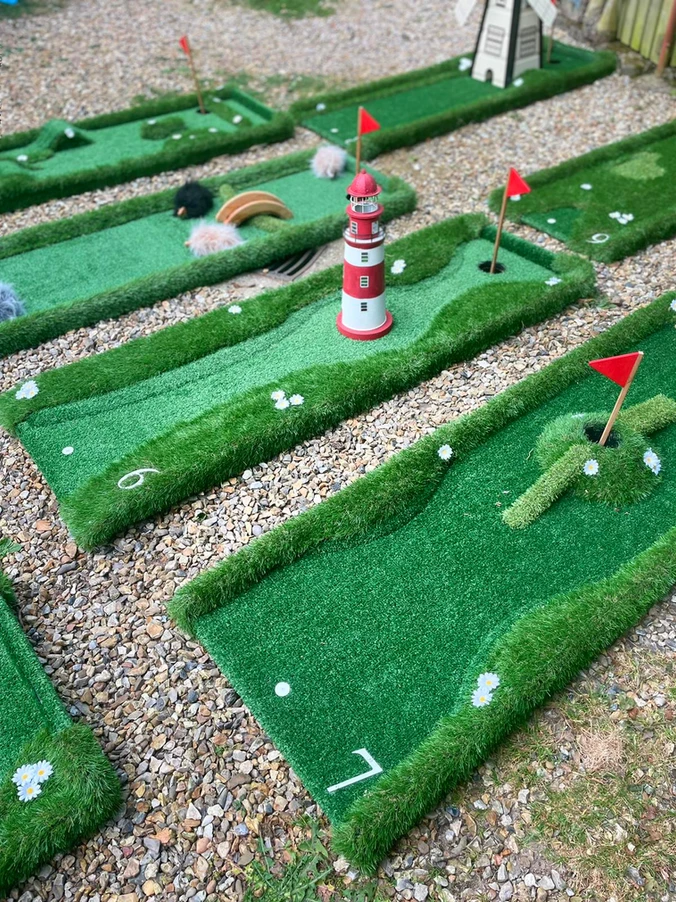 9 Hole Crazy Mini Golf Hire for Weddings, Parties & Events