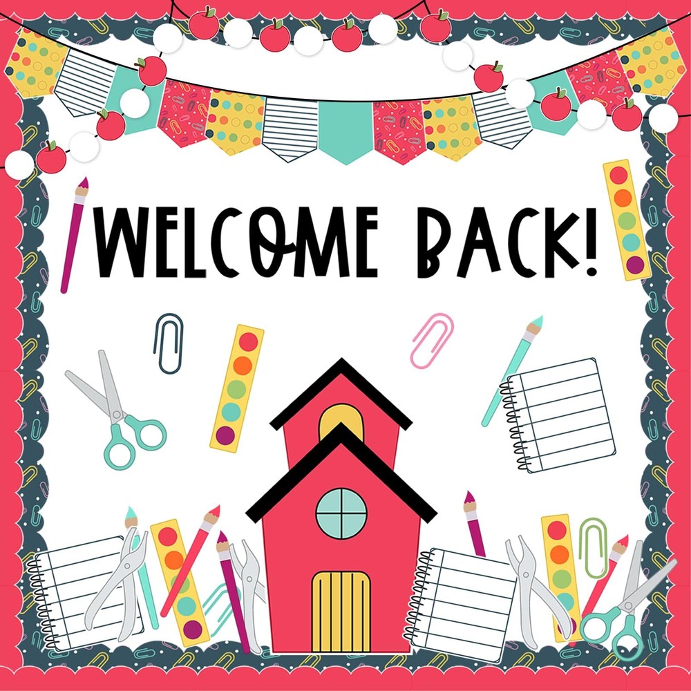97Pcs Back to School Bulletin Board Decoration Kit Welcome Back Classroom Bul...-image