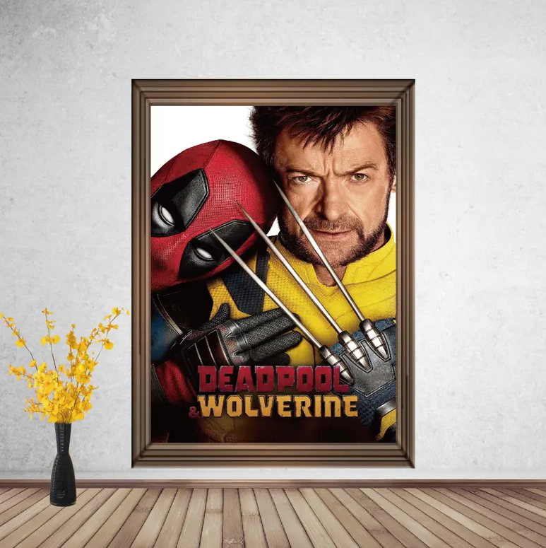 Deadpool & Wolverine Classic Movie Poster, Home Decor, Vintage Movie Poster,