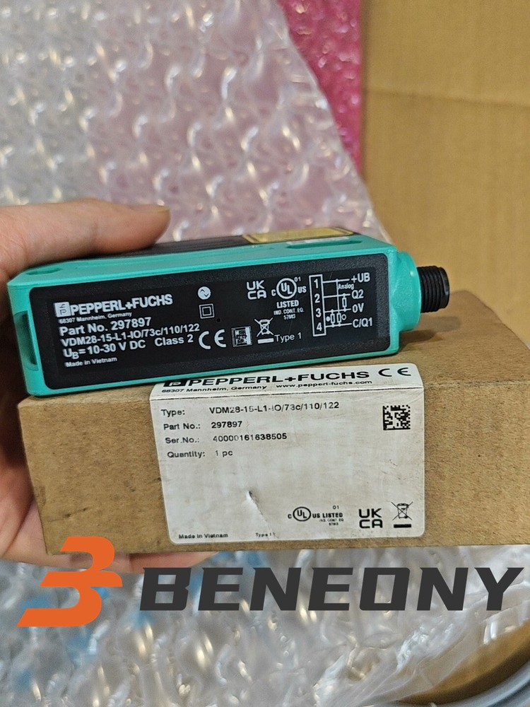 NEW Pepperl+Fuchs VDM28-15-L1-IO/73C/110/122 297897 P+F sensor FedEx/DHL