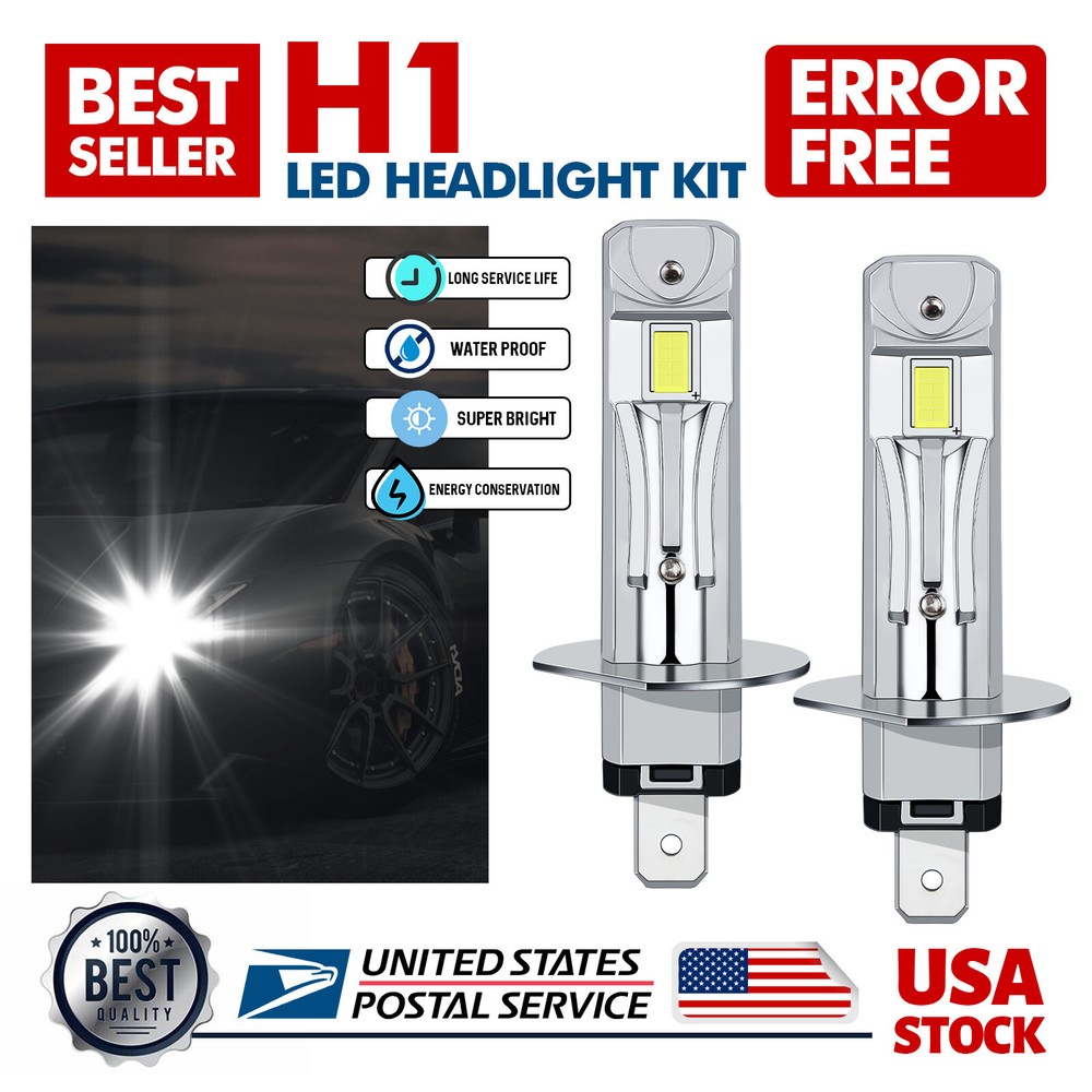 H1 LED Headlight Bulb Kit High/Low Beam Lamp 6000K For Hyundai XG300 2001 White