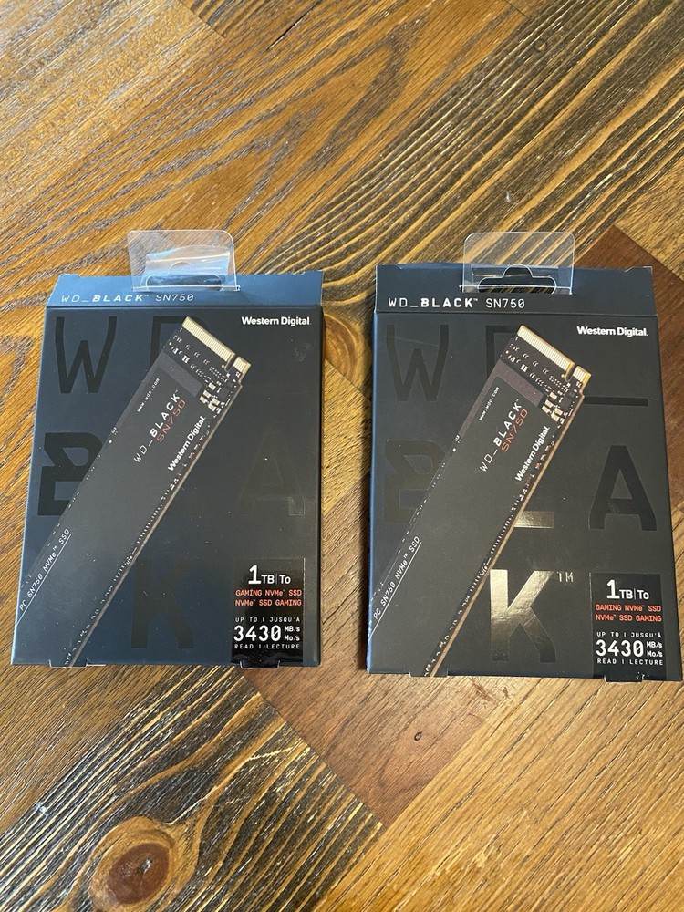 Western Digital WD BLACK SN750 1TB M.2 NVMe Gaming Internal SSD