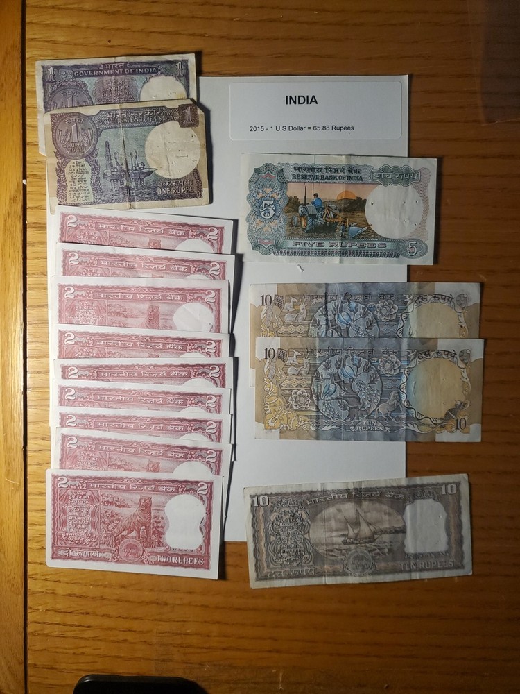 Indian Rupee Banknote Lot