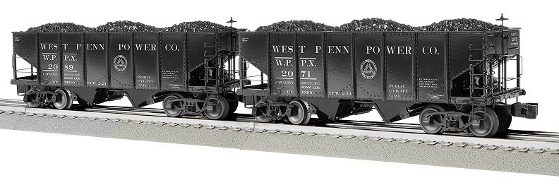 LIONEL 2226980 WP Power 2 Bay Hopper 2 Pack Train Cars