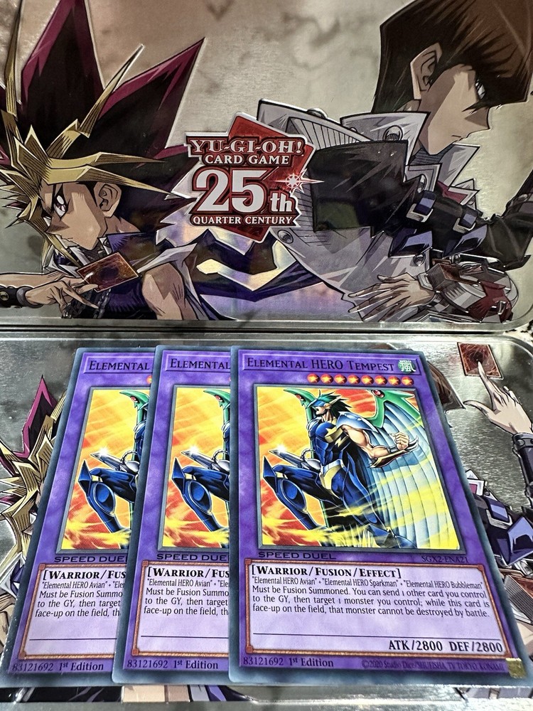 Elemental HERO Tempest SGX2 Speed Duel GX Midterm Paradox 1st Edition