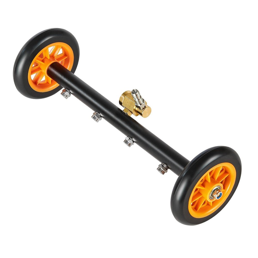 16 Inch Pressure Washer Undercarriage Cleaner with 2 Wheels and Extended Wands