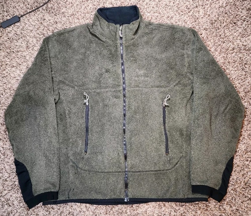 Vintage Arcteryx Polartec Fleece Full Zip Jacket Women’s XL Forest Green