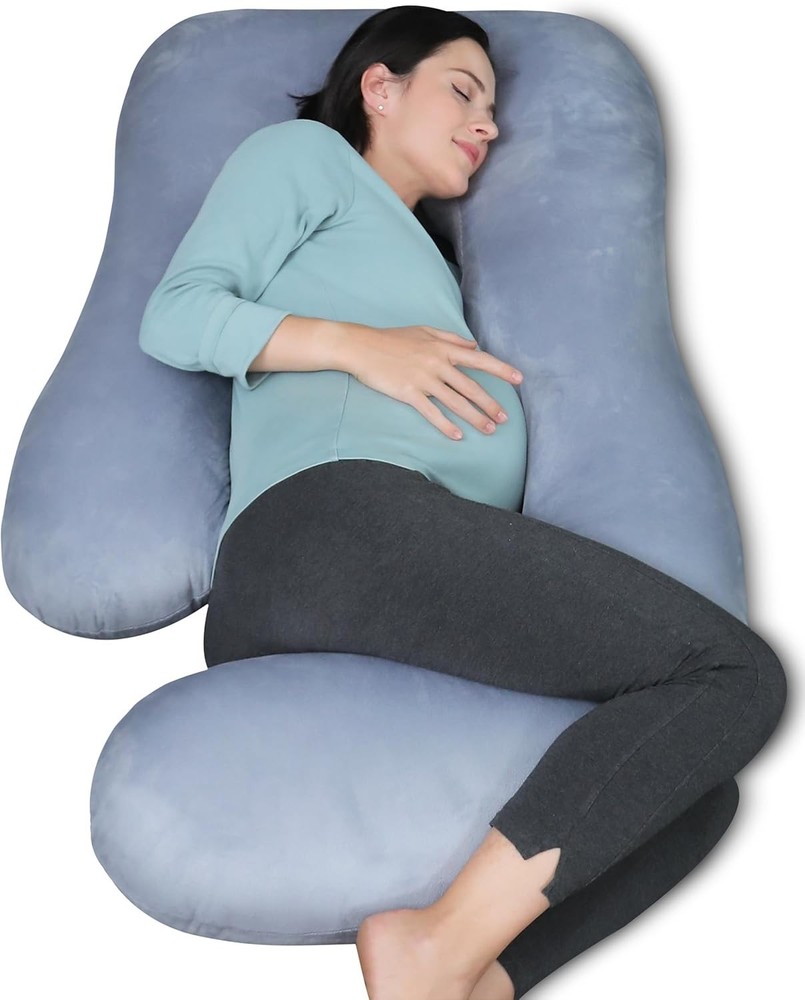 MOON PARK Pregnancy Pillows for Sleeping - U Shaped Full Body Maternity Pillow w