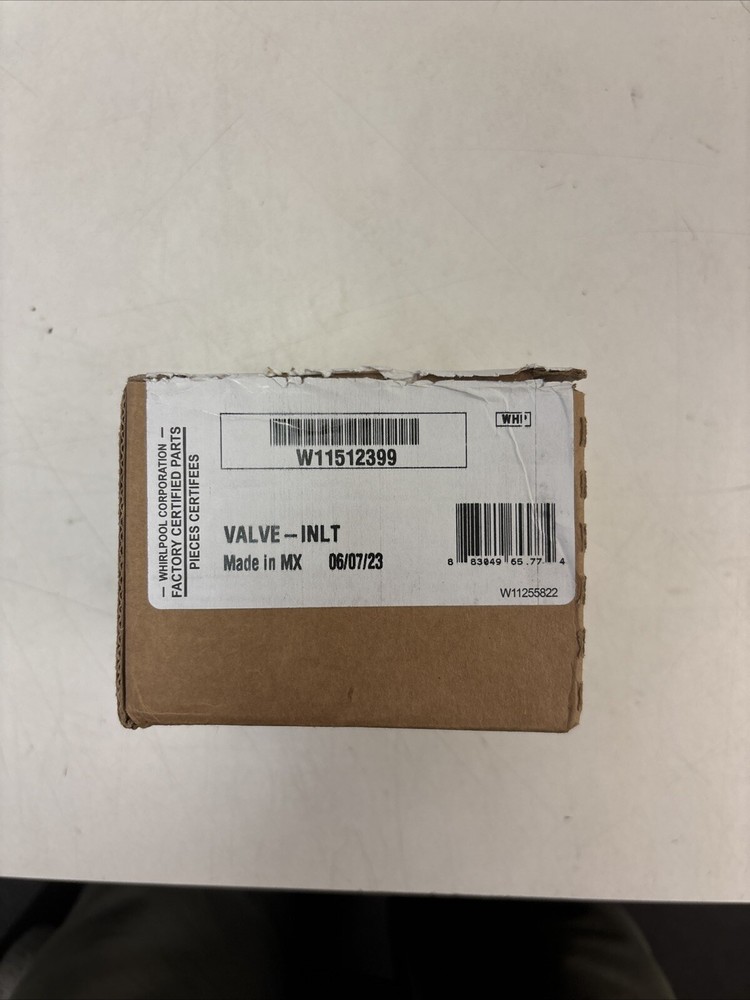 Whirlpool W11512399 Refrigerator Water Inlet Valve OEM Replacement