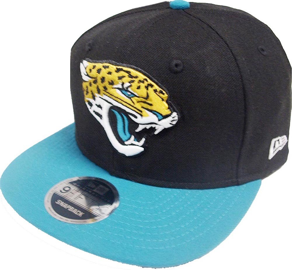 New Era NFL Jacksonville Jaguars 2 Tone Snapback Cap 9Fifty Baseball Caps Mens