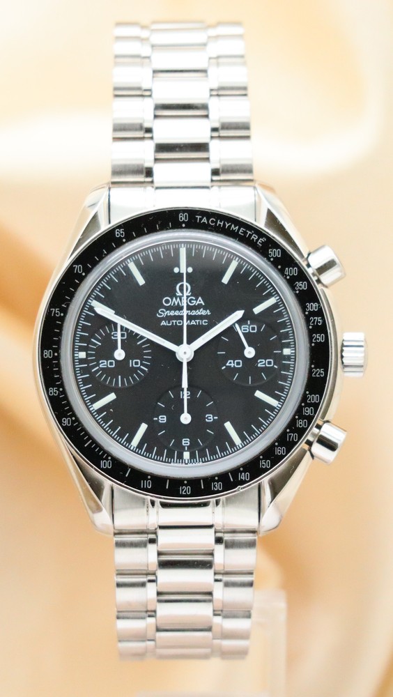 Omega Speedmaster Reduced 39mm Automatic Men’s Watch 35395000 with Box & Papers