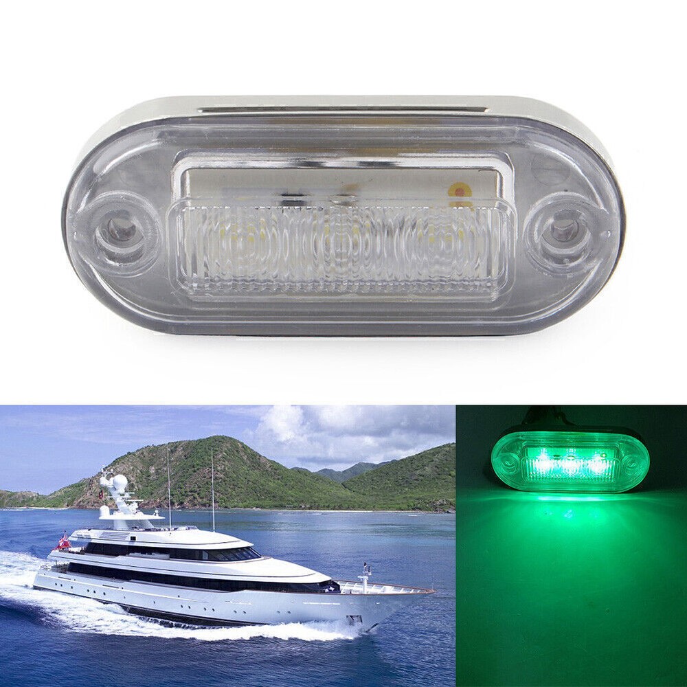 1pc  For Truck Trailer RV Boat 3528 SMD 12V Green LED Signal Light Lamp