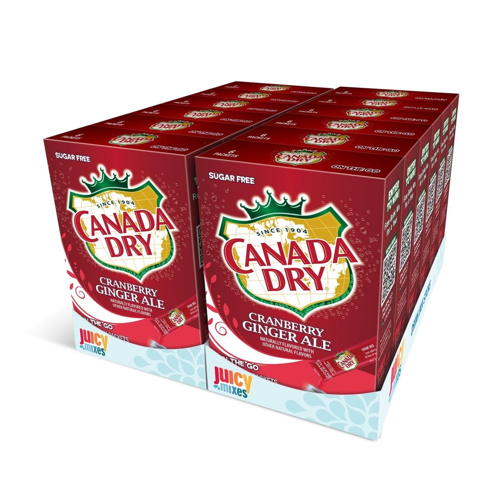Canada Dry Powder Drink Mix – Sugar Free & Delicious (Cranberry 72 Sticks