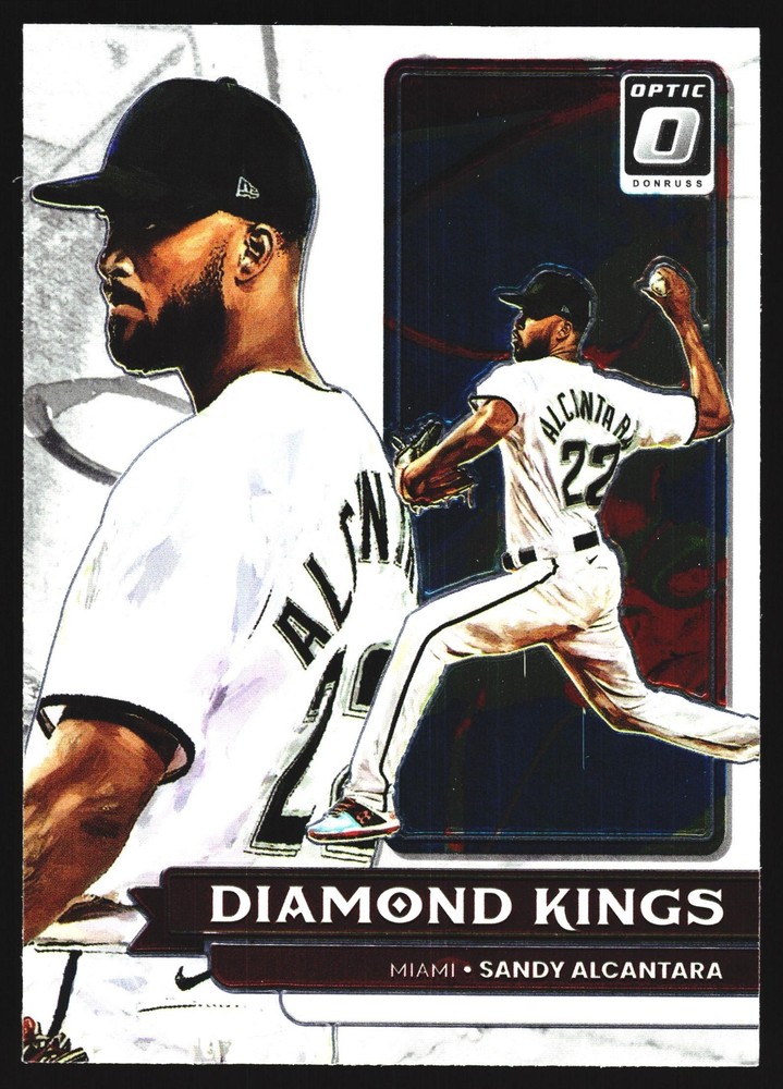 2022 Donruss Optic Diamond Kings Sandy Alcantara Miami Marlins #19 Baseball Card
