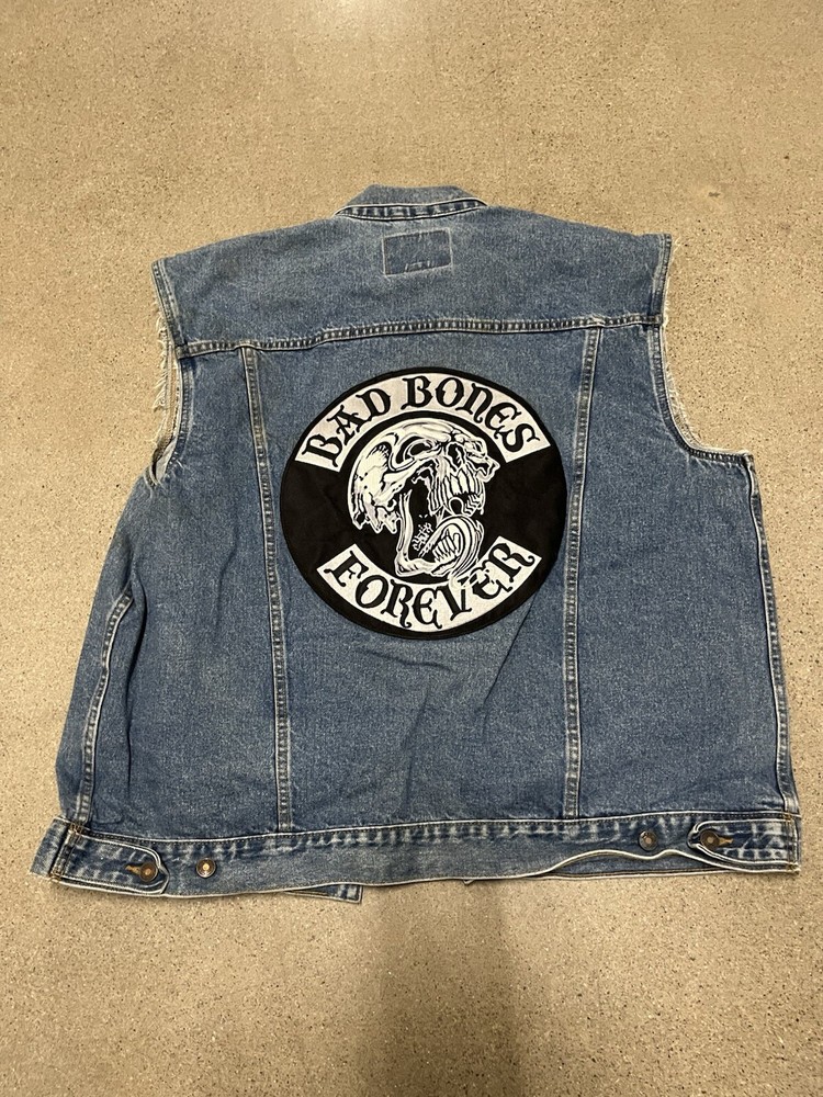 Vintage denim biker Vest