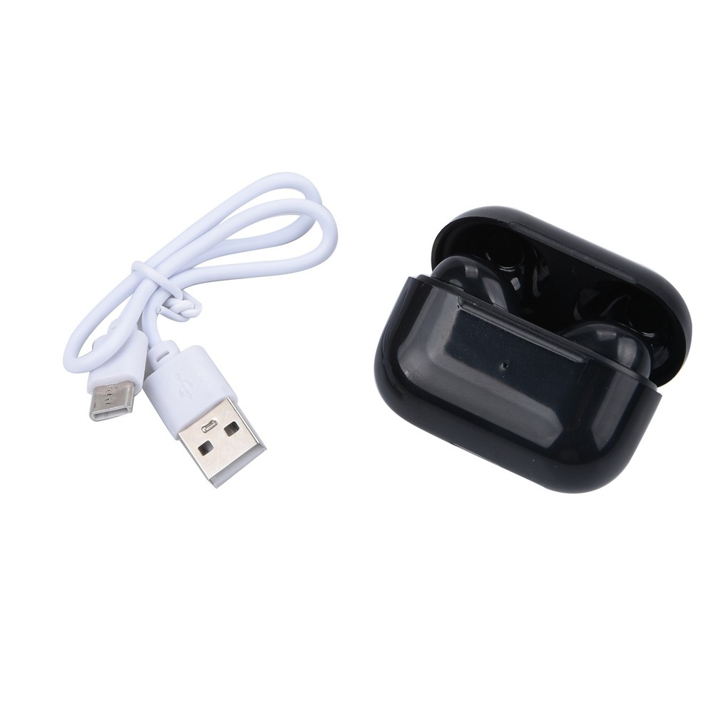 Wireless Bluetooth 5.2 Earbuds with Charging Case Touch Control Black Earphones