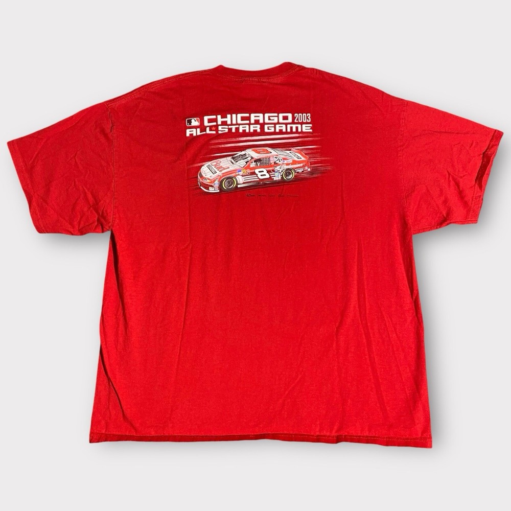 Vintage Dale Earnhardt Jr. Shirt NASCAR #8 Budweiser Chevrolet Graphic Tee Y2K