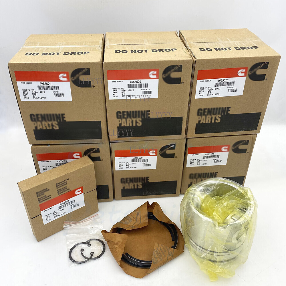 6X Piston & Ring Kit OE 4955520 Fits 2007-2019 Dodge Ram 6.7L Cummins