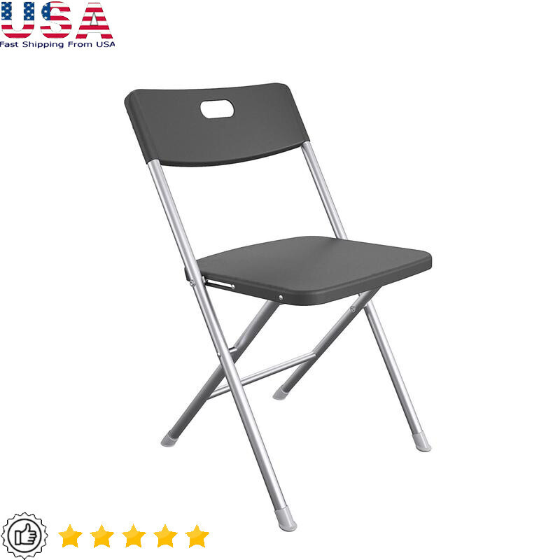 Durable Resin Folding Chair for Indoor Outdoor Use Compact Lightweight