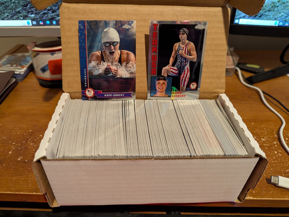 2024 Topps Chrome Olympics Master Set 274 Cards - 1-200 + 5 Insert Sets