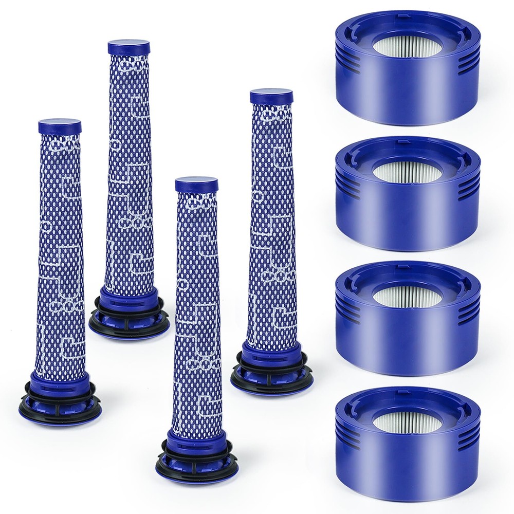 4 Pack Vacuum Filter Replacement Pre & Hepa Filter Set Compatible with Dyson ...