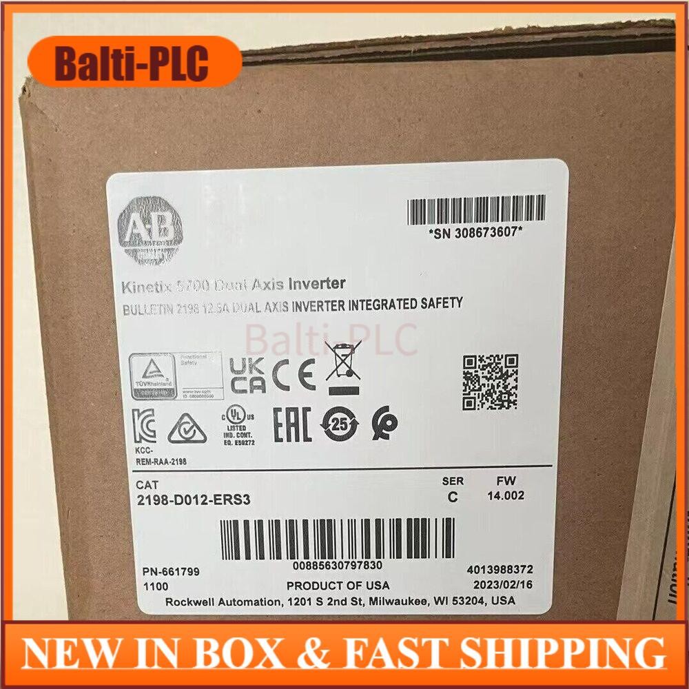 New Sealed AB 2198-D012-ERS3 Kinetix 5700 Dual Axis Inverter Module US Free Tax