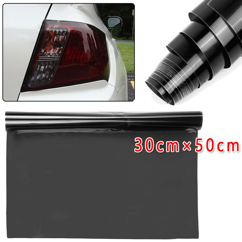 30x50cm Light Smoke Black Tint Vinyl Wrap for Car Headlights & Tail Lights
