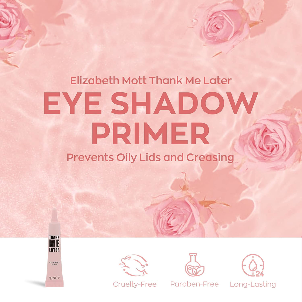 Elizabeth Mott - Thank Me Later Eye Primer for Long-Lasting Power Grip Makeup, &