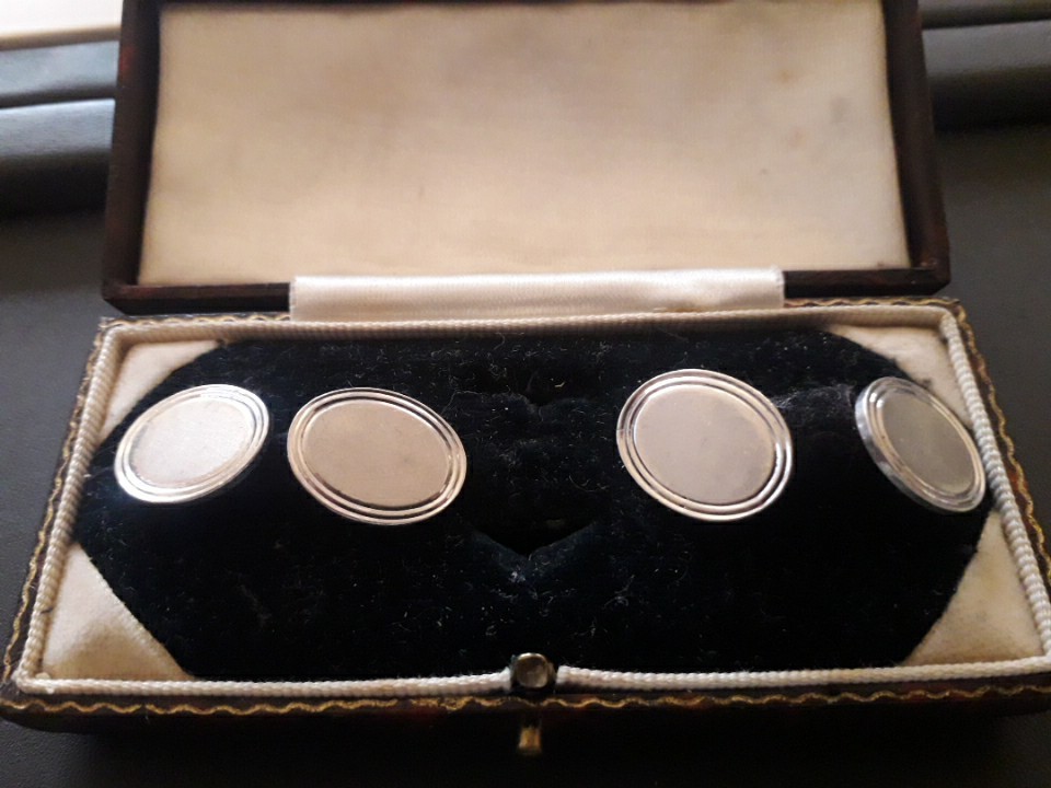 Sterling Silver Chester Cufflinks by Smith & Pepper 1960s Vintage