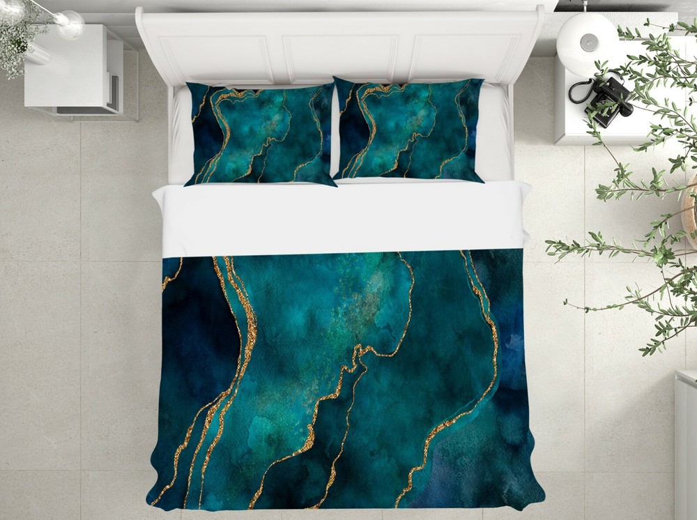 3D Green Ink A101 Bed Pillowcases Quilt Duvet Cover Andrea Haase Zoe