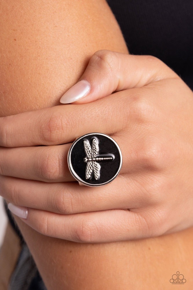 New Paparazzi Jewelry-Deboinaire Ring-Black