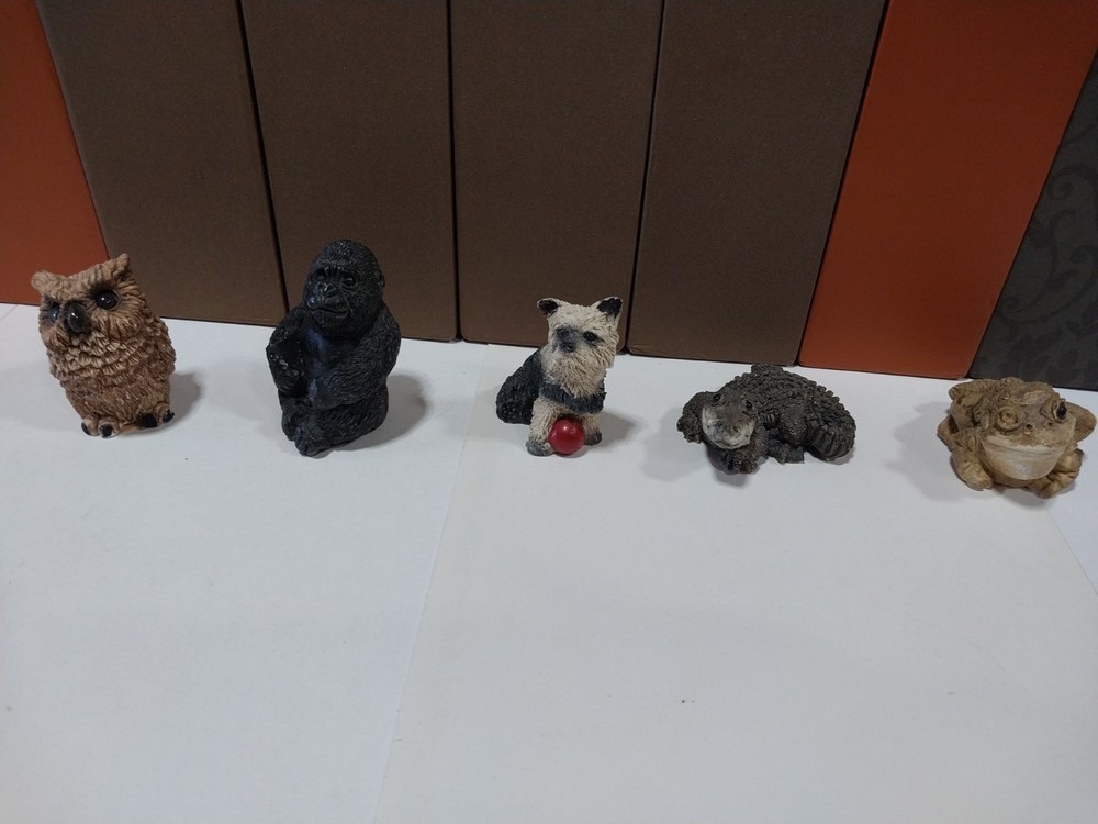 Stone Critters Littles Lot Of 5 Assorted Figurines