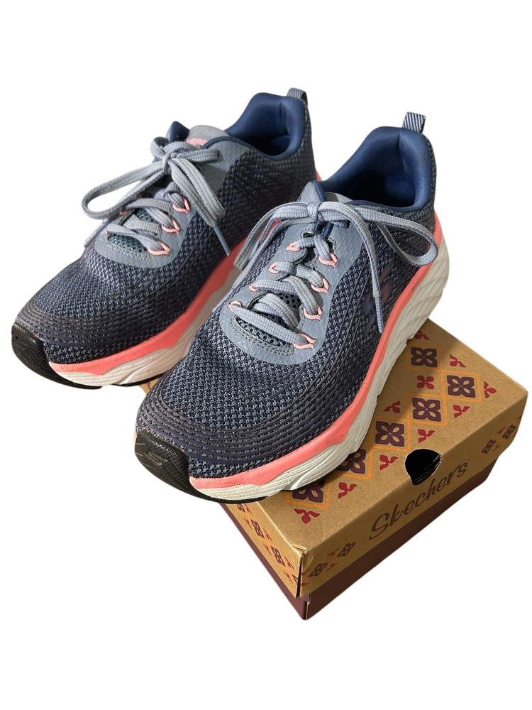 SKECHERS Womens (8) Purple/Pink Max Cushion Air-Cooled Goga Mat™ Running Shoes