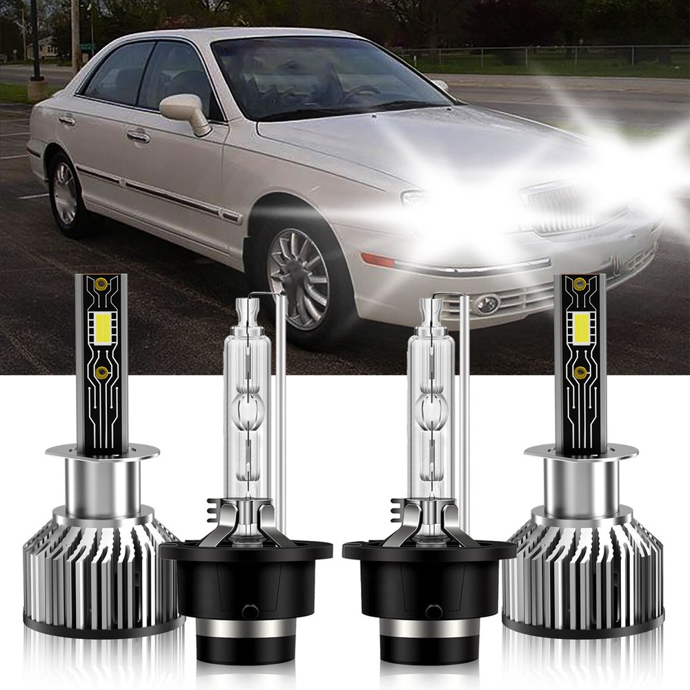 For Hyundai XG350 2004-2005 4x H1 D2S LED HID Headlight Hi Low Beam Bright Bulbs