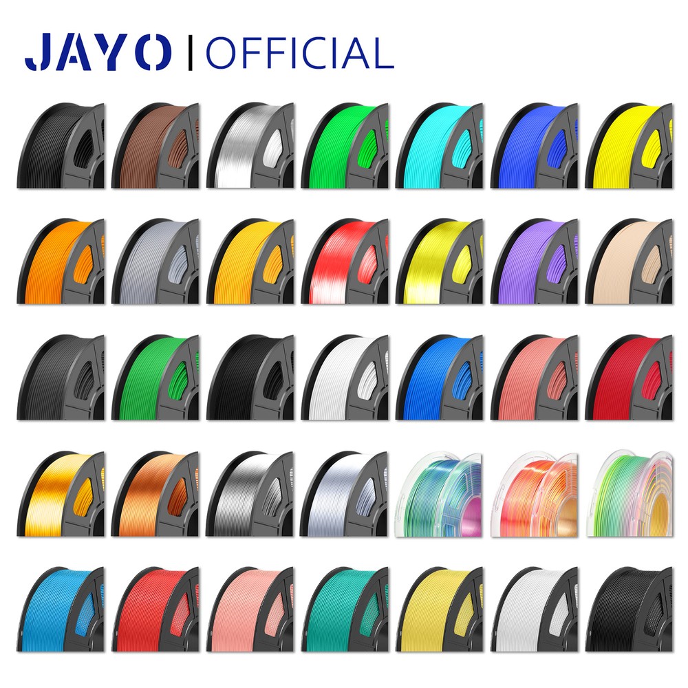 JAYO 1.1KG PLA PLA+ SILK Dual PETG 1.75mm Filament Low Shrinkage High Strength
